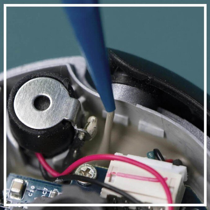 Resinagem de eletroeletrônico, hardware e circuíto elétrico resinados